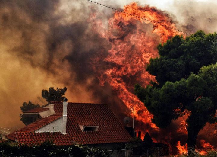 mati full of tears from the deadly fires. kineta the sad days for greece