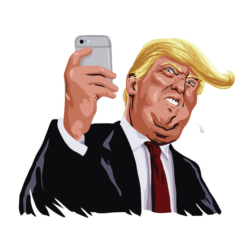 trump mobile - social media