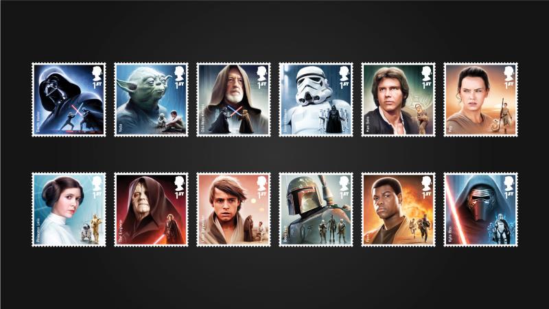 Οι ήρωες του star wars γίνονται γραμματόσημα