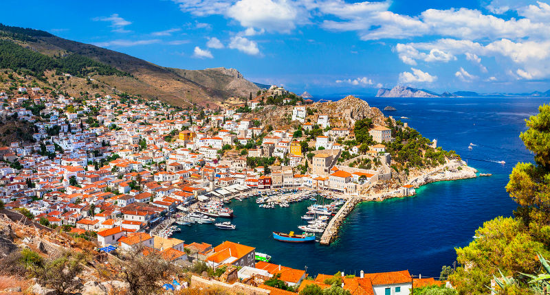 saronic islands the archipelago near athens